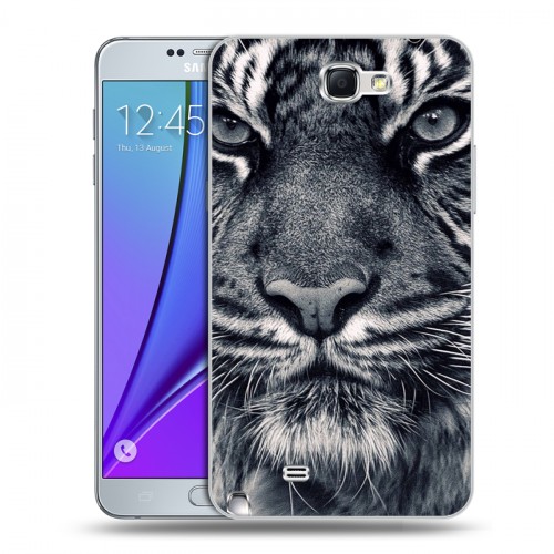Дизайнерский пластиковый чехол для Samsung Galaxy Note 2 Тигры