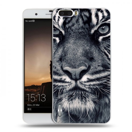 Дизайнерский силиконовый чехол для Huawei Honor 6 Plus Тигры