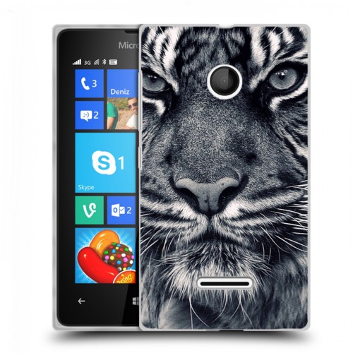 Дизайнерский пластиковый чехол для Microsoft Lumia 435 Тигры