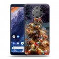 Дизайнерский силиконовый чехол для Nokia 9 PureView Новогодняя елка