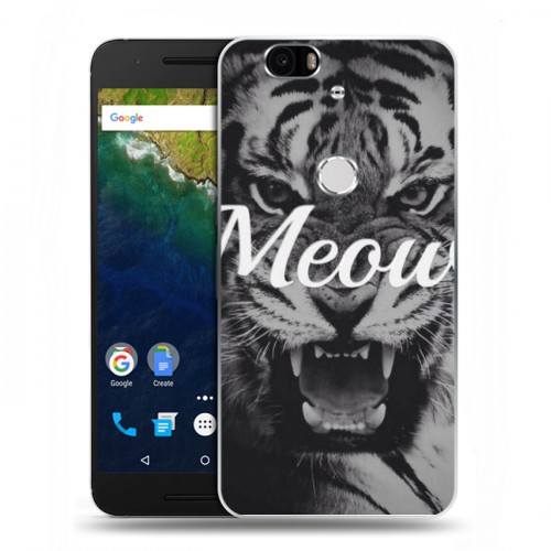 Дизайнерский силиконовый чехол для Google Huawei Nexus 6P Тигры