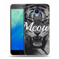 Дизайнерский силиконовый чехол для Meizu M5 Тигры