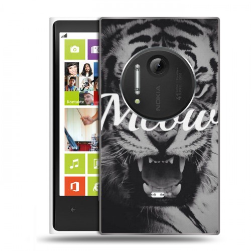 Дизайнерский пластиковый чехол для Nokia Lumia 1020 Тигры