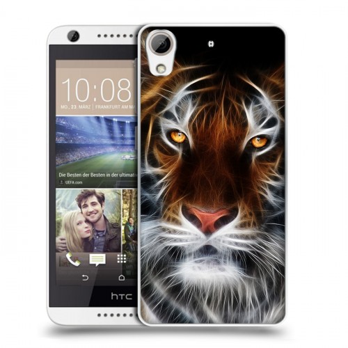 Дизайнерский пластиковый чехол для HTC Desire 626 Тигры