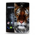 Дизайнерский силиконовый чехол для OnePlus One Тигры