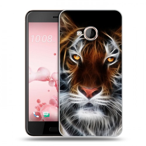 Дизайнерский силиконовый чехол для HTC U Play Тигры