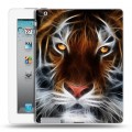 Дизайнерский пластиковый чехол для Ipad 2/3/4 Тигры