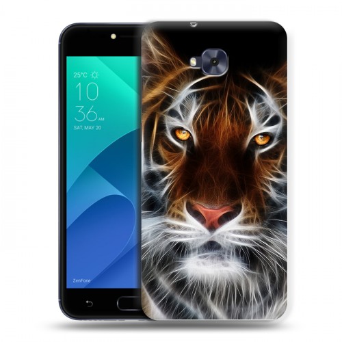 Дизайнерский пластиковый чехол для ASUS ZenFone 4 Selfie Тигры