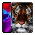 Дизайнерский силиконовый с усиленными углами чехол для Ipad Pro 11 (2020) Тигры