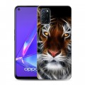 Дизайнерский пластиковый чехол для OPPO A52 Тигры