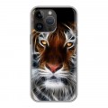 Дизайнерский силиконовый с усиленными углами чехол для Iphone 14 Pro Max Тигры