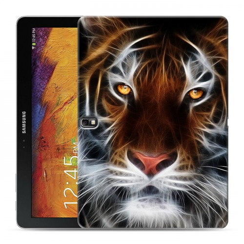 Дизайнерский силиконовый чехол для Samsung Galaxy Note 10.1 2014 editon Тигры