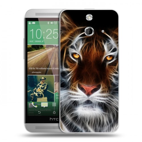 Дизайнерский пластиковый чехол для HTC One E8 Тигры