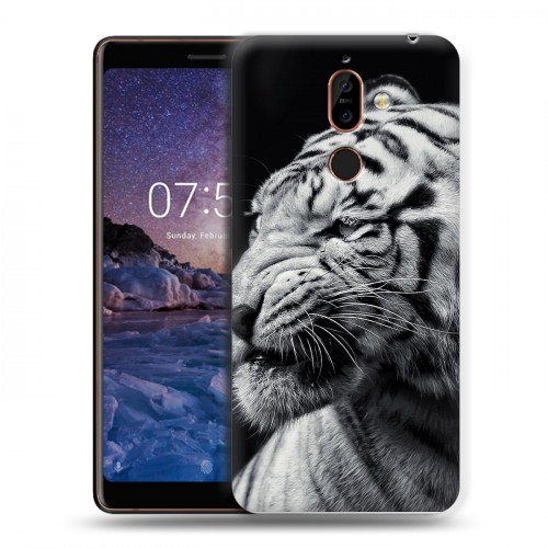 Дизайнерский пластиковый чехол для Nokia 7 Plus Тигры