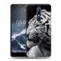 Дизайнерский пластиковый чехол для Nokia 5.1 Тигры