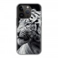 Дизайнерский силиконовый чехол для Iphone 14 Pro Тигры