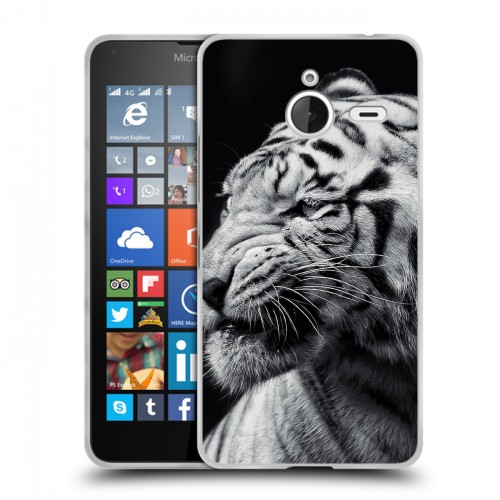 Дизайнерский пластиковый чехол для Microsoft Lumia 640 XL Тигры