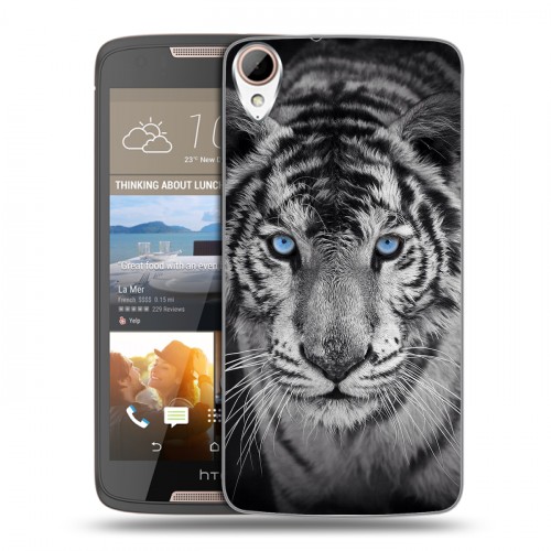 Дизайнерский силиконовый чехол для HTC Desire 828 Тигры