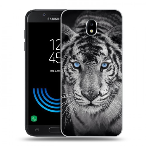 Дизайнерский пластиковый чехол для Samsung Galaxy J5 (2017) Тигры