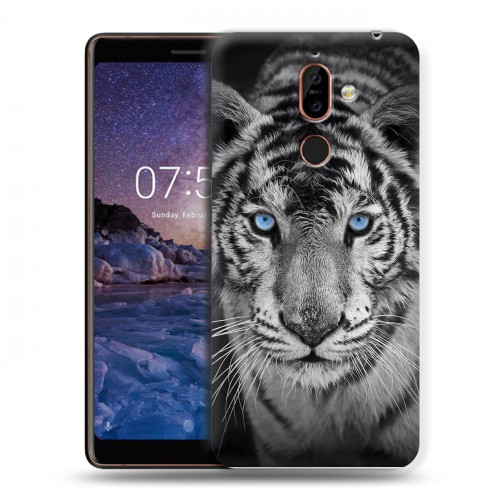 Дизайнерский пластиковый чехол для Nokia 7 Plus Тигры