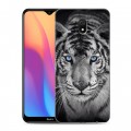 Дизайнерский силиконовый с усиленными углами чехол для Xiaomi RedMi 8A Тигры