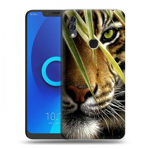 Дизайнерский силиконовый чехол для Alcatel 5V Тигры