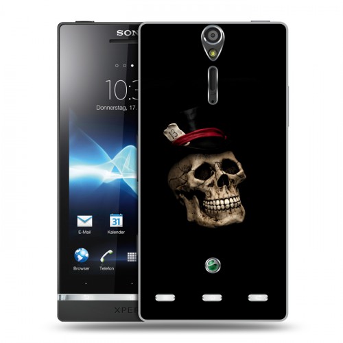 Дизайнерский пластиковый чехол для Sony Xperia S Мир черепов