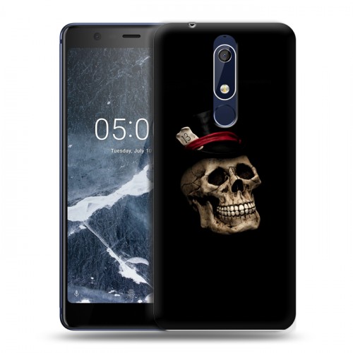 Дизайнерский пластиковый чехол для Nokia 5.1 Мир черепов