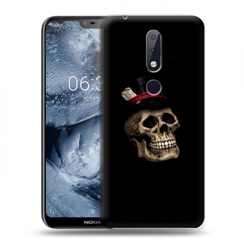 Дизайнерский силиконовый чехол для Nokia 6.1 Plus Мир черепов