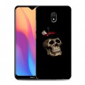 Дизайнерский силиконовый с усиленными углами чехол для Xiaomi RedMi 8A Мир черепов