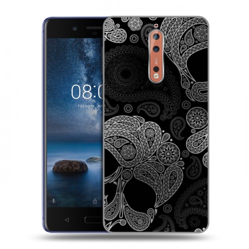 Дизайнерский пластиковый чехол для Nokia 8 Мир черепов