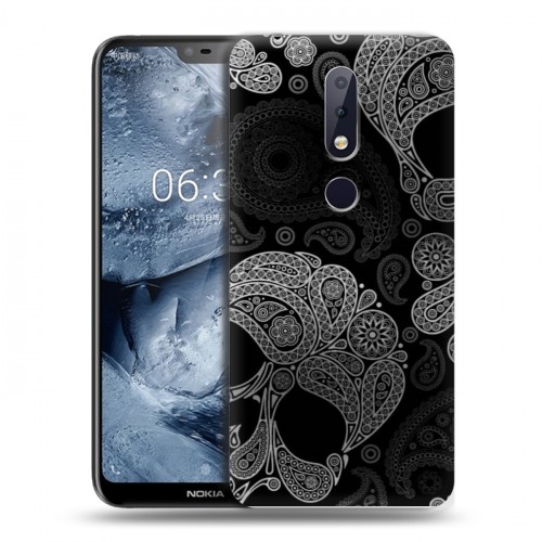 Дизайнерский пластиковый чехол для Nokia 6.1 Plus Мир черепов