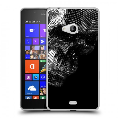 Дизайнерский пластиковый чехол для Microsoft Lumia 540 Мир черепов