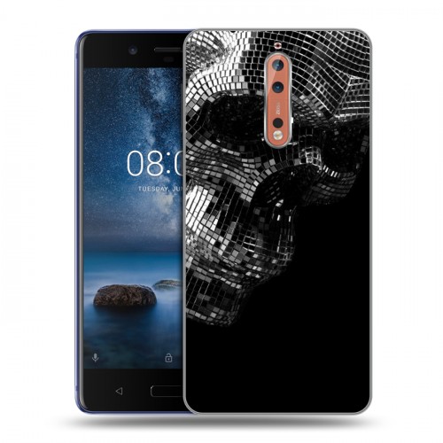 Дизайнерский пластиковый чехол для Nokia 8 Мир черепов