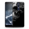 Дизайнерский пластиковый чехол для Nokia 5.1 Мир черепов