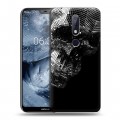 Дизайнерский силиконовый чехол для Nokia 6.1 Plus Мир черепов