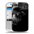 Дизайнерский пластиковый чехол для BlackBerry Q10 Мир черепов