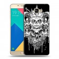 Дизайнерский силиконовый чехол для Samsung Galaxy A9 Мир черепов