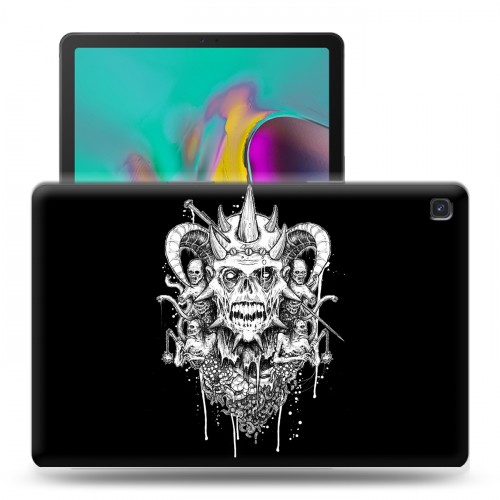 Дизайнерский силиконовый чехол для Samsung Galaxy Tab S5e Мир черепов