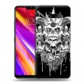 Дизайнерский пластиковый чехол для LG G8 ThinQ Мир черепов