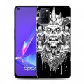 Дизайнерский пластиковый чехол для OPPO A52 Мир черепов