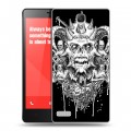 Дизайнерский пластиковый чехол для Xiaomi RedMi Note Мир черепов