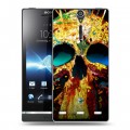 Дизайнерский пластиковый чехол для Sony Xperia S Мир черепов