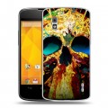 Дизайнерский пластиковый чехол для LG Google Nexus 4 Мир черепов