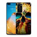 Дизайнерский силиконовый с усиленными углами чехол для Huawei P40 Мир черепов