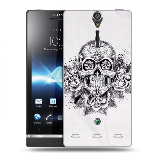 Дизайнерский пластиковый чехол для Sony Xperia S Мир черепов