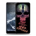 Дизайнерский пластиковый чехол для Nokia 5.1 Мир черепов