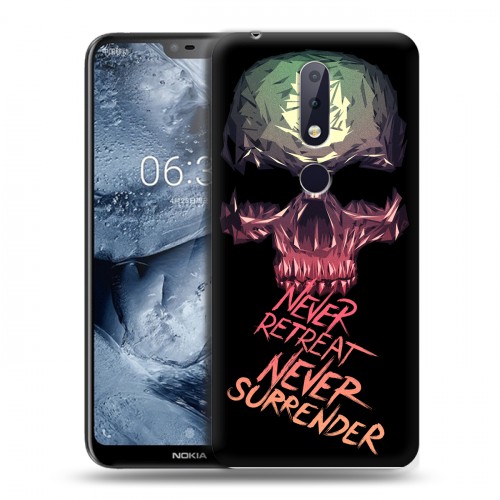 Дизайнерский силиконовый чехол для Nokia 6.1 Plus Мир черепов