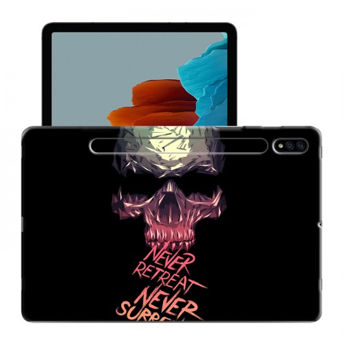 Дизайнерский силиконовый чехол для Samsung Galaxy Tab S7 Мир черепов
