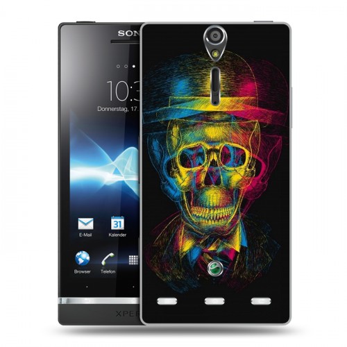 Дизайнерский пластиковый чехол для Sony Xperia S Мир черепов